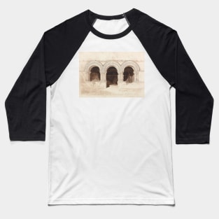 Arches in the West Side of the Cloister of Saint. Georges de Bocherville, near Rouen, Normandy by John Sell Cotman Baseball T-Shirt